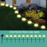  10 led Соларна Хризантема 6, 5 м. , водоустойчивост ip 44