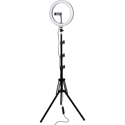 Xmart 10″ LED RGB Ринг лампа Xmart RL-T160, В комплект с Трипод и Стойка за смартфон (12254)
