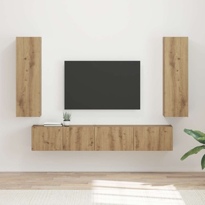 vidaXL Комплект ТВ шкаф 3 бр. Дъб (3408987)