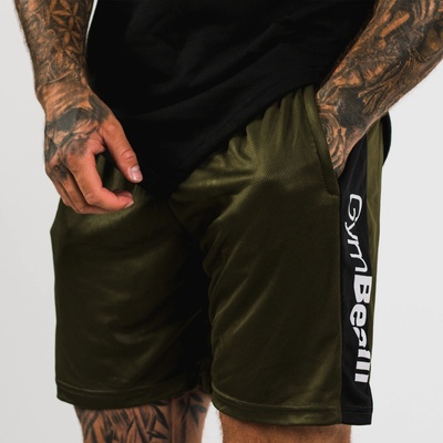 GymBeam šortky Vertical Military green