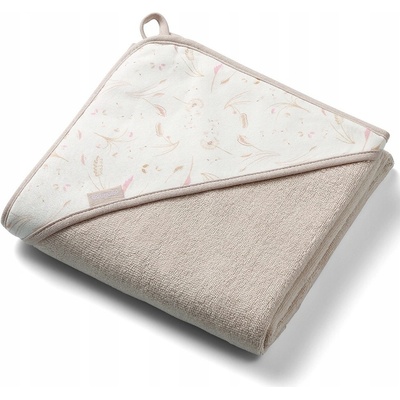 Babyono Osuška s kapucňou froté béžová 100x100 cm