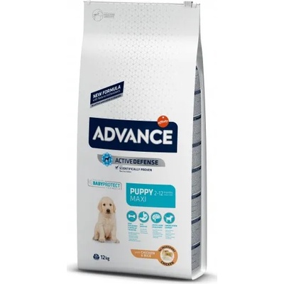 Advance Dog Maxi Puppy - пиле и ориз, високачествена храна за подрастващи кученца от едрите породи до 12 месеца, Испания - 3 кг