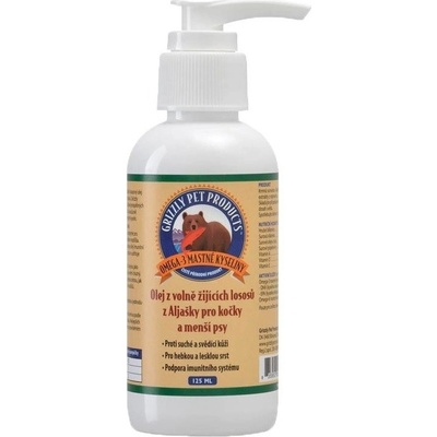 GRIZZLY Doplnkové krmivo lososový olej 500 ml
