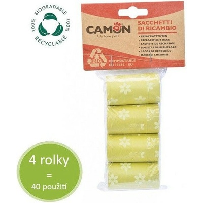 Camon Bio rozložiteľné sáčky na exkrement zelené 4 x 10 ks