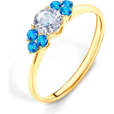 SAVICKI Годежен пръстен Fairytale: злато, бял сапфир