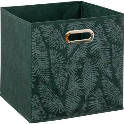 5five Simply Smart Úložný box Naturalis, 31x31x31 cm, tmavě zelená
