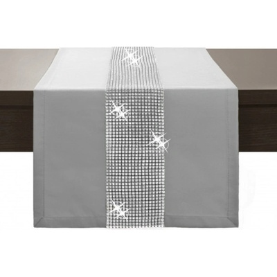 Mondo Behúň Glamour so zirkónmi svetlošedý Šedá 40x180cm