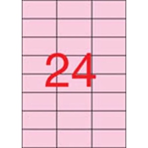 APLI Етикет, 70x37 mm, цветен, APLI, пастелно розов, 480 етикета в опаковка 11843 (11843)
