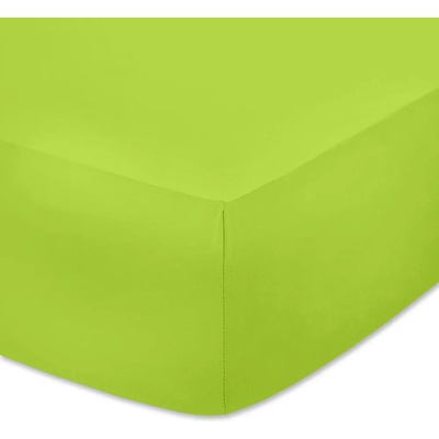 Ярко зелен чаршаф с ластик - плътно трико