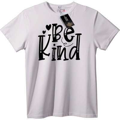 NOONEBRAND Тениска Бъди Добър - Позитивен - XL, White