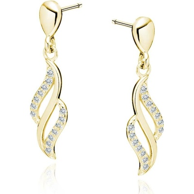Olivie stříbrné náušnice MAGIC GOLD 4107