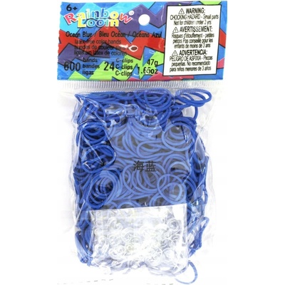 RAINBOW LOOM Original gumičky 600 kusov oceánovo modré