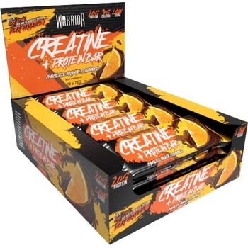 Warrior Creatine Protein Bar [12 x 75 грама] Шоколад с портокал