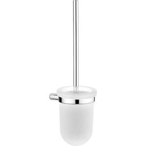 Nimco Bormo - Стенна четка за тоалетна с държач, матирано стъкло/хром BR 11094WN-26 (BR 11094WN-26)