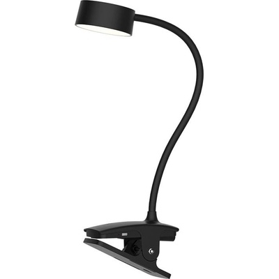 Solight LED stolní nabíjecí lampička 2W 210lm 3CCT černá clip