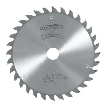 Mafell Pilový kotouč-HM, 168 x 1,2/1,8 x 20 mm, Z 32, WZ (092480)