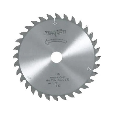 Mafell Pilový kotouč-HM, 168 x 1,2/1,8 x 20 mm, Z 32, WZ (092480)