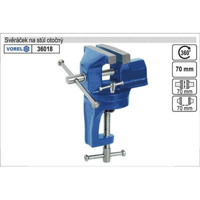 Vorel TO-36018 svěrák stolní 75 mm otočný – Zbozi.Blesk.cz