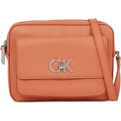 Calvin Klein Дамска чанта Calvin Klein Re-Lock Camera Bag W/Flap K60K611083 Кафяв (Re-Lock Camera Bag W/Flap K60K611083)