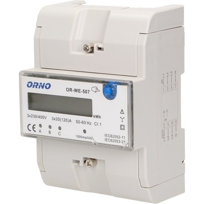 ORNO Elektromer 120A na DIN lištu O-OR-WE-507