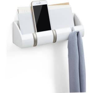 Umbra hk ltd (Канада) Стенен органайзер umbra cubby mini с 3 бр. закачалки - цвят бял (umbra 1004250-660)