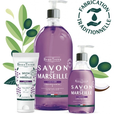 BeauTerra marseillské tekuté mýdlo levandule 1 l