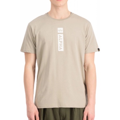 Alpha Industries pánske tričko Alpha PP T vintage sand hnedé piesková