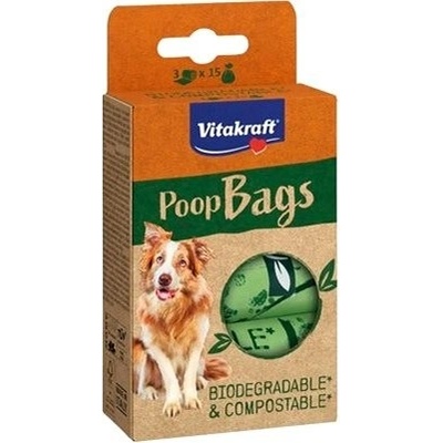 Vitakraft Poop Bags na exkrementy 3× 15 ks