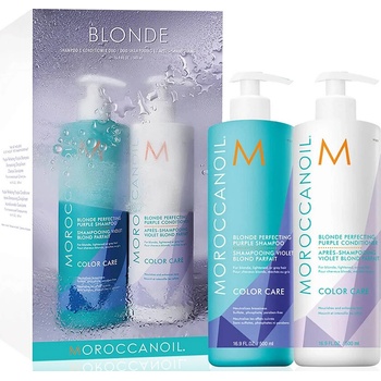 Moroccanoil Комплект шампоан 500мл и балсам 500мл за руси или побелели коси Moroccanoil Blond Set