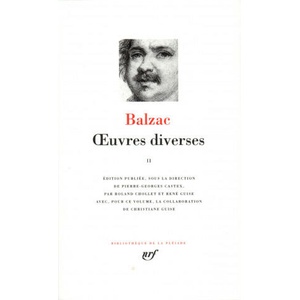 Œuvres diverses | Balzac (ISBN: 9782070114511)