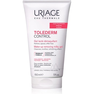 Uriage Toléderm Control Make-up Removing Milky Gel почистващ и премахващ грима гел 100ml