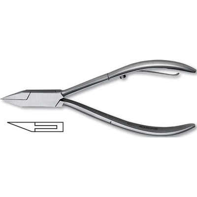 Kiepe Ingrow Nail Nipper Flat Spring Split Tip Box Joint 0692.11 kliešte na nechty