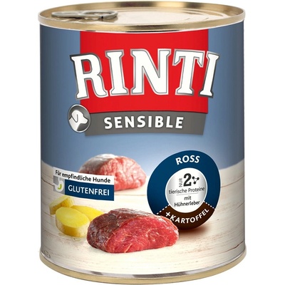 Rinti Sensible koňské kuřecí játra a brambory 6 x 800 g