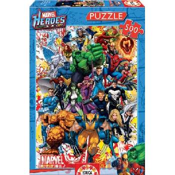 Image 1 of Educa Пъзел educa 15560 - 500 части - Героите на Марвел (edu15560)