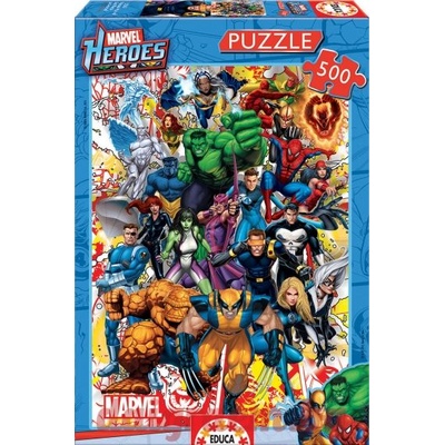 Educa Пъзел educa 15560 - 500 части - Героите на Марвел (edu15560)