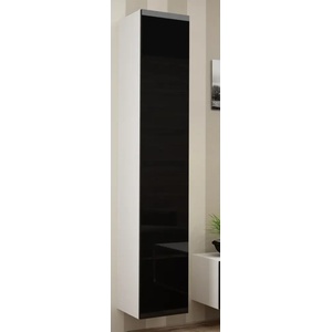 Cama meble Cama Пълен шкаф VIGO '180' 180/40/30 бял/черен гланц (WIP VIGO180 b/c)