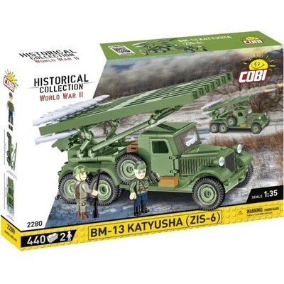 COBI 2280 II WW BM-13 Катюша ZIS 6, 1: 35, 450 к, 2 ф