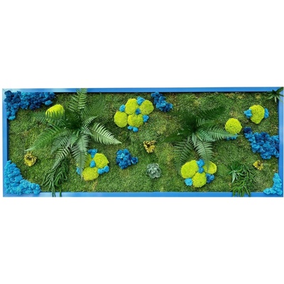 Machový obraz 3D s rastlinami v hliníkovom ráme Veľkosť: 12. 80x120cm