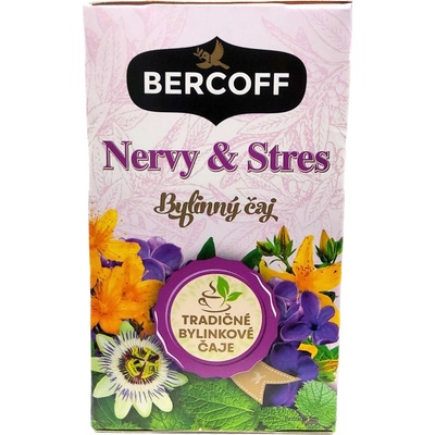 Bercoff Klember Herbal bylinný čaj nervy & stres 20 x 1,5 g