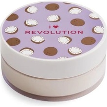 make-up Revolution London I Heart Revolution Loose Baking Powder jemný pudr pro zmatnění a fixaci make-up Coconut 22 g