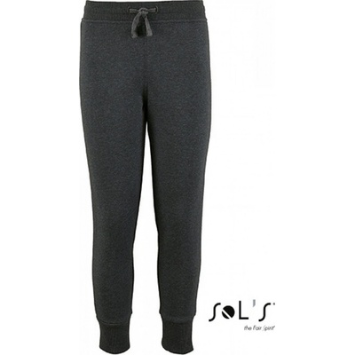 Sol's Jake tepláky slim fit se šňůrkou v pase šedá uhlová melír