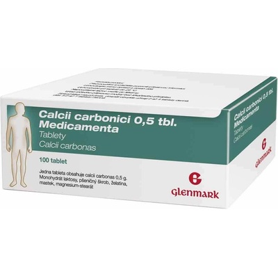 Calcii Carbonici 0.5tbl. Medicamenta 0,5 g tbl.nob.100