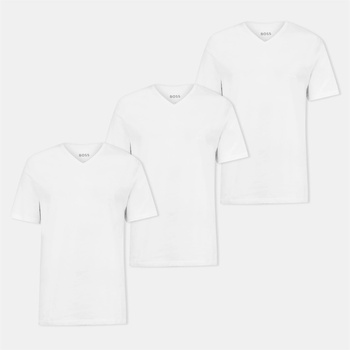 Image 1 of Boss Тениска Boss Men's V-neck 3-Pack T-Shirts Soft Breathable Fabric - White