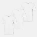 Boss Тениска Boss Men's V-neck 3-Pack T-Shirts Soft Breathable Fabric - White