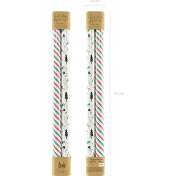 Image 1 of PartyDeco Опаковъчна хартия - Christmas Merry Xmas mix 2 бр