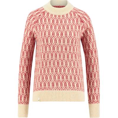 Ulvang Дамски вълнен пуловер Ulvang Women's Echo Mock Neck Sweater Wool jumper - Off White / Chilli Pepper - размер XL (105-5569-0215)