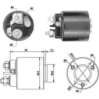 Elektromagnetický spínač, startér MAGNETI MARELLI 940113050059
