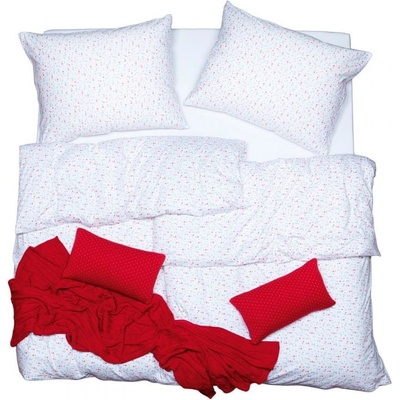 SCANquilt Obliečky JERSEY srdiečka štandardný paplón 140x200 vankúš 70x90