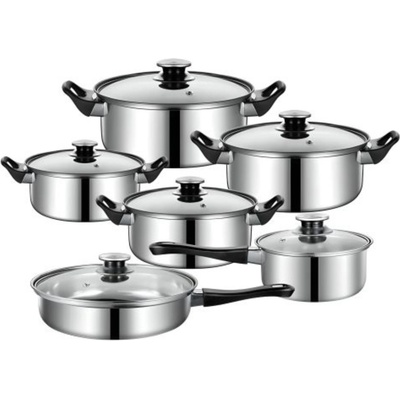 Retoo Комплект прибори за хранене от неръждаема стомана Retoo от 12 части - сребрист (RET-O068)