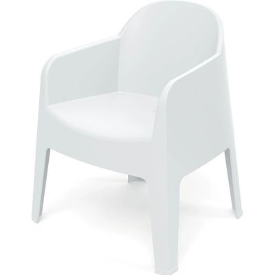 Ferne Židle s područkami MILANE 68 x 60 x 81 cm, bílá